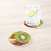 Collectie van vruchten zandsteen onderzetter (Zijkant)