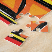 Collectie van warme driehoeken legpuzzel (Zijkant)