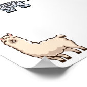 Collectie van wilde dieren poster (Hoek)