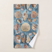 Collectie van zeeschelpen bad handdoek (Handdoek)