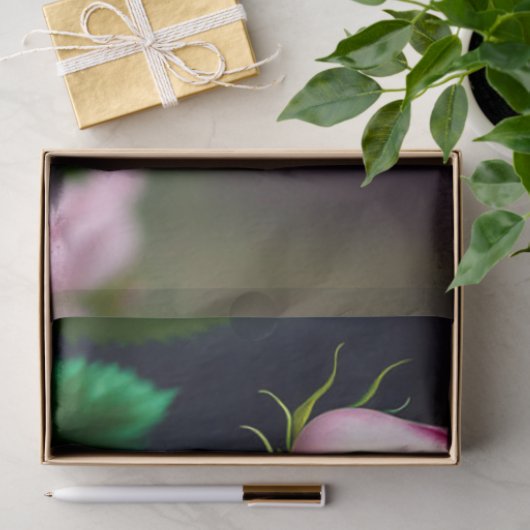 Collectie van zoete honden en Rozen Tissuepapier (Geschenk)