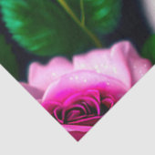 Collectie van zoete honden en Rozen Tissuepapier (Detail)