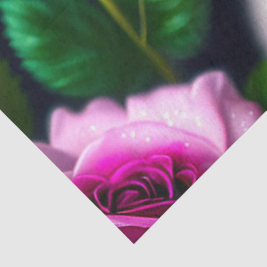 Collectie van zoete honden en Rozen Tissuepapier (Detail)