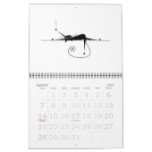 Collectie van zwarte katten kalender (Mar 2027)