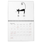 Collectie van zwarte katten kalender (Feb 2027)