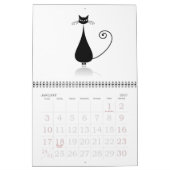 Collectie van zwarte katten kalender (Jan 2027)