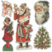 COLLECTIE VICTORIAANS KERST STICKER (Voorkant)