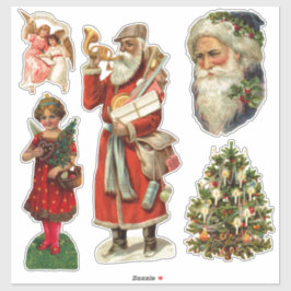 COLLECTIE VICTORIAANS KERST STICKER