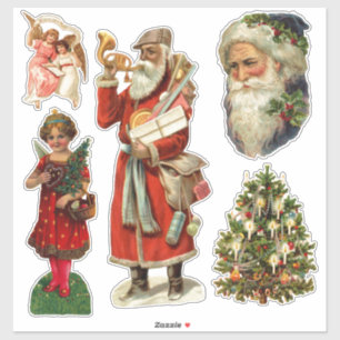  COLLECTIE VICTORIAANS KERST STICKER