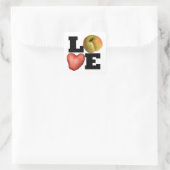 COLLECTIE Vierkante Sticker LOVE (Tas)