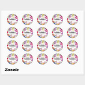 Collectie Voor altijd dankbaar 🌻💗 Ronde Sticker (Vel)