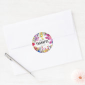 Collectie Voor altijd dankbaar 🌻💗 Ronde Sticker (Envelop)