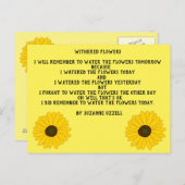 Collectie voor boekpromotie briefkaart (Voorkant / Achterkant)