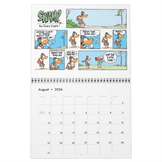 Collectie voor de Cartoon van de luchtvaart Kalender (Aug 2026)