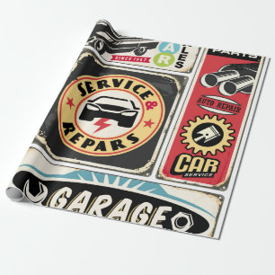 Collectie voor de reparatie- en onderhoudsremmers. cadeaupapier