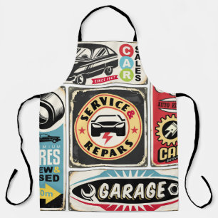 Collectie voor de reparatie- en onderhoudsremmers. schort