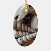 Collectie voor exotische zeeschelpen, zomerstrand keramisch ornament (Rechts)