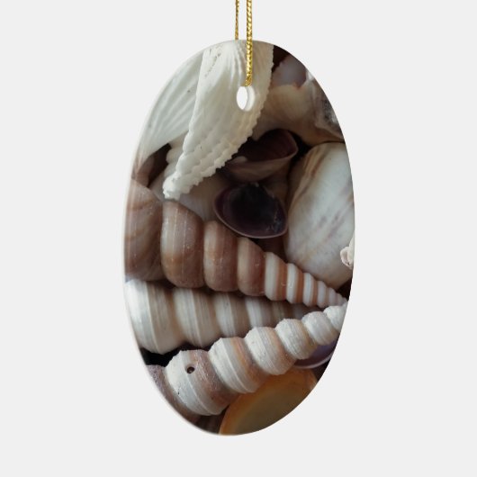 Collectie voor exotische zeeschelpen, zomerstrand keramisch ornament (Rechts)