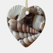 Collectie voor exotische zeeschelpen, zomerstrand keramisch ornament (Rechts)