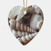 Collectie voor exotische zeeschelpen, zomerstrand keramisch ornament (Links)