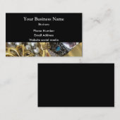 Collectie voor gouden sieraden visitekaartje (Voorkant / Achterkant)