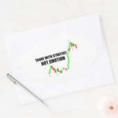 Collectie voor handel op de eerste dag ovale sticker (Envelop)