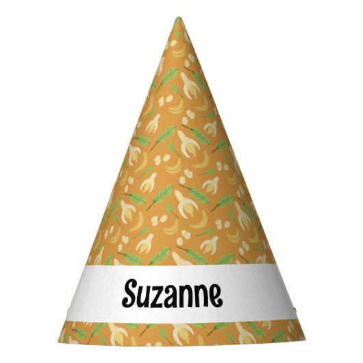 Collectie voor het mandenpatroon voor fruit - bana feesthoedjes (Voorkant)