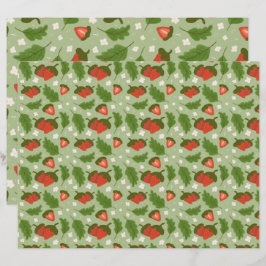 Collectie voor het mandje voor fruit - aardbeien