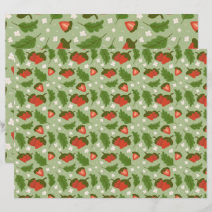 Collectie voor het mandje voor fruit - aardbeien