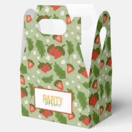 Collectie voor het mandje voor fruit - aardbeien bedankdoosjes