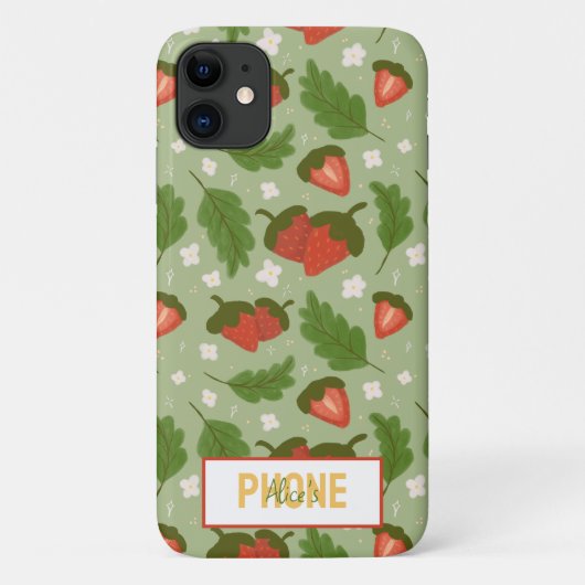 Collectie voor het mandje voor fruit - aardbeien Case-Mate iPhone case (Achterkant)