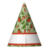 Collectie voor het mandje voor fruit - aardbeien feesthoedjes (Achterkant)