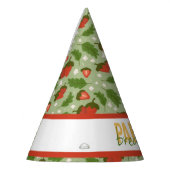 Collectie voor het mandje voor fruit - aardbeien feesthoedjes (Links)