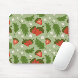 Collectie voor het mandje voor fruit - aardbeien muismat