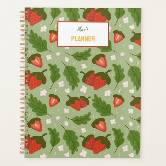 Collectie voor het mandje voor fruit - aardbeien planner (Voorkant)