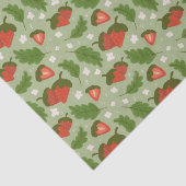 Collectie voor het mandje voor fruit - aardbeien tissuepapier (Detail)