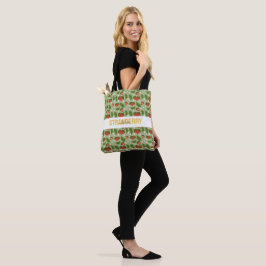 Collectie voor het mandje voor fruit - aardbeien tote bag