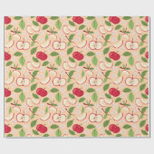 Collectie voor het mandje voor fruit - appels cadeaupapier (Vlak)