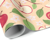 Collectie voor het mandje voor fruit - appels cadeaupapier (Rol Hoek)