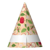 Collectie voor het mandje voor fruit - appels feesthoedjes (Achterkant)