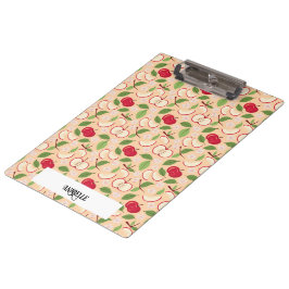 Collectie voor het mandje voor fruit - appels klembord