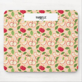 Collectie voor het mandje voor fruit - appels muismat