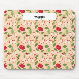 Collectie voor het mandje voor fruit - appels muismat