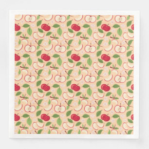 Collectie voor het mandje voor fruit - appels servet