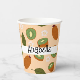 Collectie voor het mandje voor fruit - Kiwi Papieren Bekers