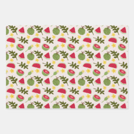 Collectie voor het mandje voor fruit - Watermeloen Inpakpapier Vel