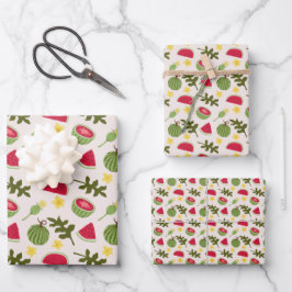 Collectie voor het mandje voor fruit - Watermeloen Inpakpapier Vel