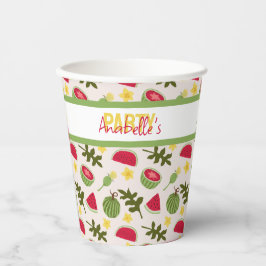 Collectie voor het mandje voor fruit - Watermeloen Papieren Bekers