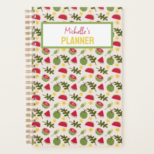Collectie voor het mandje voor fruit - Watermeloen Planner (Voorkant)