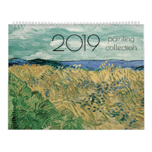 collectie voor het schilderen van 2019 kalender